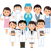 医療チーム・医療従事者のイラスト